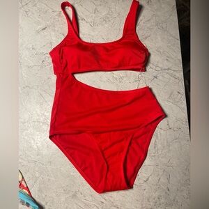 Kona Sol Vibrant Red Swimsuit